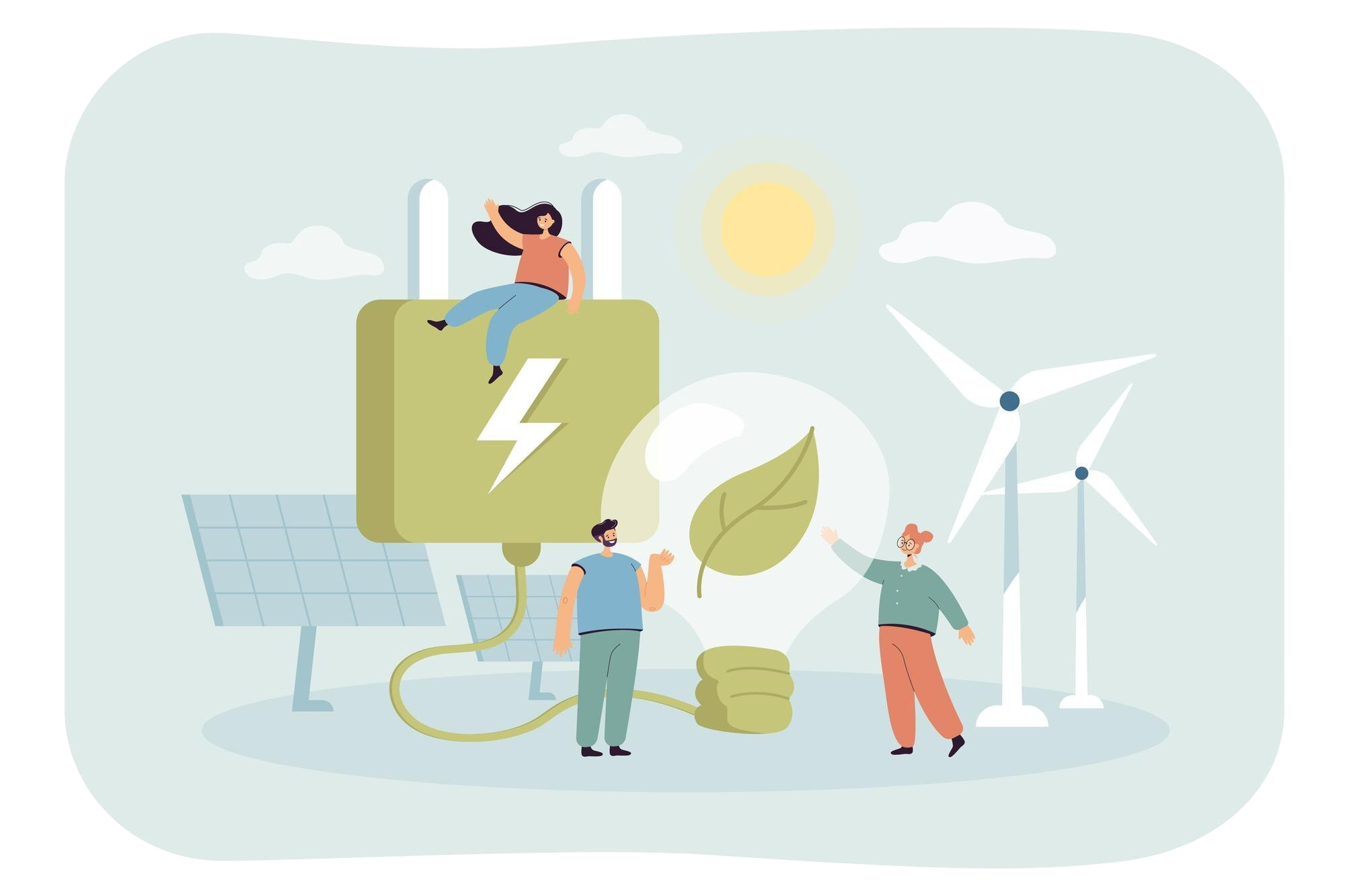 Lokales Energienetz in einem Quartier